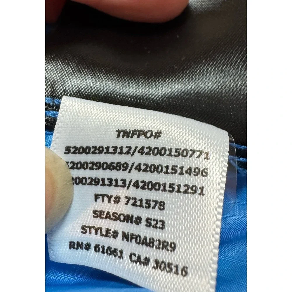 The North Face Long Sleeve Cyclone 3 Blue Full Zip Windbreaker Hoodie Mens Small